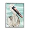 Stupell Industries White Coastal Pelican Watching Calm Water Sea Painting,Design by Jennifer Paxton Parker view 1