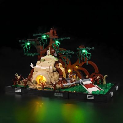 GEAMENT LED Light Kit Compatible with LEGO Dagobah Jedi Training Diorama - Lighting Set for 75330 Building Model (Model Set Not Included)