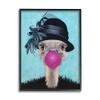 Stupell Industries Ostrich Stylish Vintage Black Hat Pink Bubblegum, Design by Coco de Paris view 1