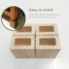 LUOFDCLDDD Furniture Legs4Pack Height Wood Sofa Legs Reliable Woodenniture Legs,20 cm Liftniture Risers Bed Risers, Solid Color Tea Table Cabinet Legs Sofa Feets/5Cm/2.0In view 3