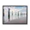 Stupell Industries Nautical Beach Ocean Post Panoramic Cloudy Sky, Design by Martin Podt view 1