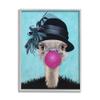 Stupell Industries Ostrich Stylish Vintage Black Hat Pink Bubblegum, Design by Coco de Paris view 1