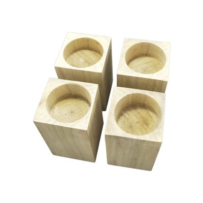 LUOFDCLDDD Furniture Legs4Pack Height Wood Sofa Legs Reliable Woodenniture Legs,15 cm Liftniture Risers Bed Risers, Solid Color Tea Table Cabinet Legs Sofa Feets/6.5Cm/2.6In