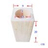 LUOFDCLDDD Furniture Legs4Pack Height Wood Sofa Legs Reliable Woodenniture Legs,15 cm Liftniture Risers Bed Risers, Solid Color Tea Table Cabinet Legs Sofa Feets/6.5Cm/2.6In view 2