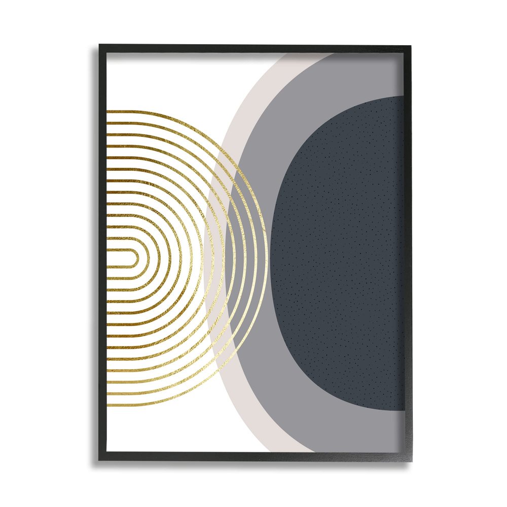 Stupell Industries Simple Cool Modern Abstract Shapes Circles Spirals Motif, Design by Urban Epiphany