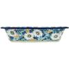 Polmedia Polish Pottery Rectangular Baker UNIKAT - Elegance Pattern Handmade in Boleslawiec Poland by Ceramika Artystyczna + Certificate of Authenticity view 3