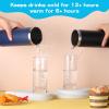Remagr Skinny Tumblers Bulk 20 oz Stainless Steel with Lids and Straws Blank Slim Insulated Cup Double Layer Water Cups for Travel, DIY(White, Black, Navy, Green,12 Pcs) view 3