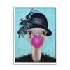 Stupell Industries Ostrich Stylish Vintage Black Hat Pink Bubblegum, Design by Coco de Paris view 1