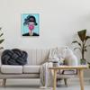 Stupell Industries Ostrich Stylish Vintage Black Hat Pink Bubblegum, Design by Coco de Paris view 2