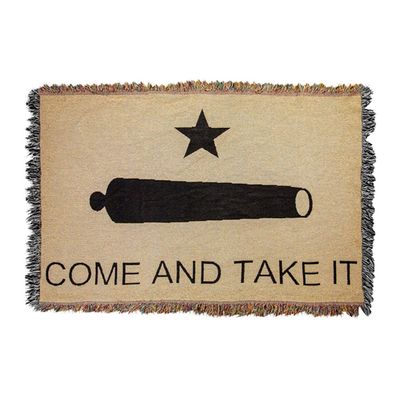 Manual Come and Take It Tapestry Throw, 52" x 34", Natural