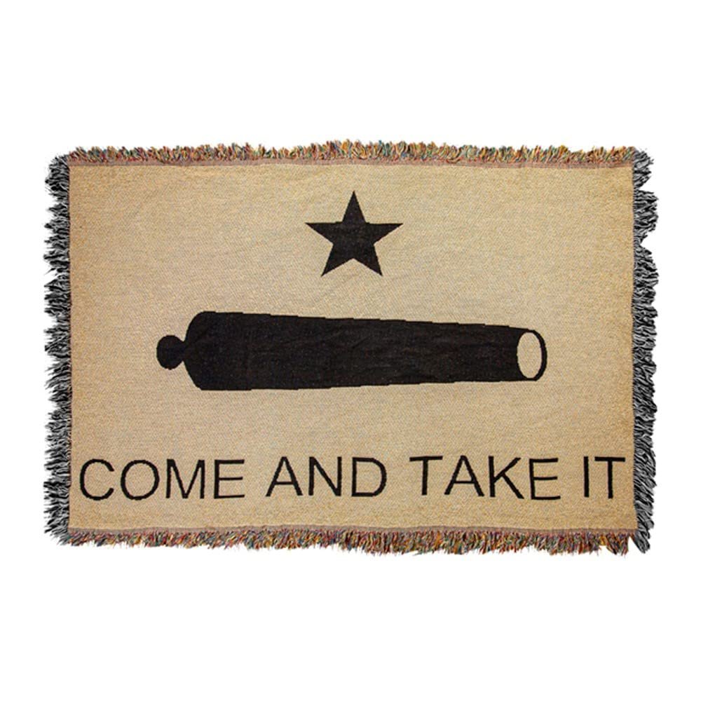 Manual Come and Take It Tapestry Throw, 52" x 34", Natural