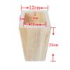 LUOFDCLDDD Furniture Legs4Pack Height Wood Sofa Legs Reliable Woodenniture Legs,20 cm Liftniture Risers Bed Risers, Solid Color Tea Table Cabinet Legs Sofa Feets/10Cm/3.9In view 2