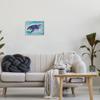 Stupell Industries Beautiful Sea Turtle Swimming Stippled Water Splashing, Design by MB Cunningham view 2