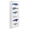 Stupell Industries Maritime Sea Life Ocean Whales Narwhal Chart Diagram, Design by MB Cunningham, 13 x 30, Blue view 3