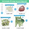 Chumia 60 Pack Sous Vide Bags Reusable Vacuum Seal Bags with Air Valve Vacuum Zipper Storage with Air Valve Double Layers Food Storage for Sous Vide Cooking and Food Kit view 2