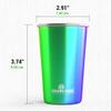 10oz Kids Cups  Stainless Steel Cups for Home, Party, Camping & Outdoor Activities  BPA Free, Unbreakable, Premium Stackable Metal Drinking Glasses for Children (4-Pack) view 4