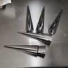 12pcs 5.5inch conical Cream Horn Molds Stainless Steel not easy to corrosion, can be used repeatedly Set of 12 Standing Cone Shape Cannoli Tubes Baking Cones Pastry Roll Horn Croissant Mold view 4