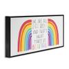 Stupell Industries Bold Rainbow Different Is Beautiful Inspirational Quote,Design by Lux + Me Designs view 3