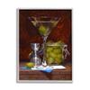 Stupell Industries Olive Martini Cocktail Bar Dark Still Life,Design by Todd M. Casey view 1