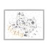 Stupell Industries Illustrated Texas Map Landmarks Destinations Diagram,Design by Ziwei Li view 1