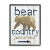 Stupell Industries Bear Country Silhouette Text Rustic Cabin Sign, Design by Nan view 1
