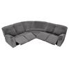 7-Piece L Shape Velvet Stretch Recliner Corner Sofa Cover, Corner Sofa Covers for Sectional Sofa Set, for Reclining L Shape Sofa Slipcovers Thick, Soft, Washable Durable Furniture Protector (Grey) view 1