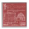 Stupell Industries Detailed Diagram Blueprint Old Barn Floor Plan, Design by Annie Warren view 1