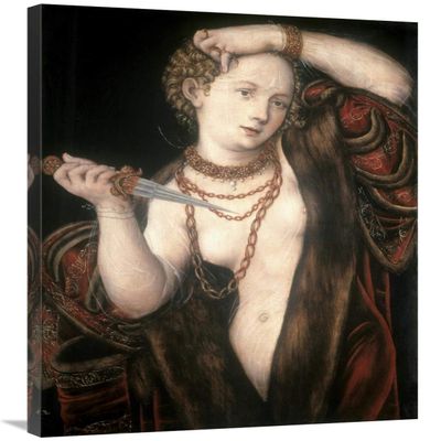 36 in. Lucretia Art Print - Lucas Cranach