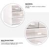 Beavorty 1pc Multi Drawer Organizer Box for Cosmetics and Sundries Transparent Desktop Storage Container Compartments for Home Office Dorm Use Material view 2