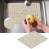 10" x 12" Easy Cleanse Dishwasher Safe Heat Resistant Eco Friendly Faster Drying Trivet Kitchen Counter Dish Mat Pad, 2PCS Silicone Dish Drying Mat, Counter top Mat, Dish Draining Mat, Sink Mat (Gre view 2