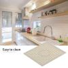 10" x 12" Easy Cleanse Dishwasher Safe Heat Resistant Eco Friendly Faster Drying Trivet Kitchen Counter Dish Mat Pad, 2PCS Silicone Dish Drying Mat, Counter top Mat, Dish Draining Mat, Sink Mat (Gre view 3