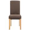 SKM Dining Chairs 6 pcs Brown Fabric-7273 view 4