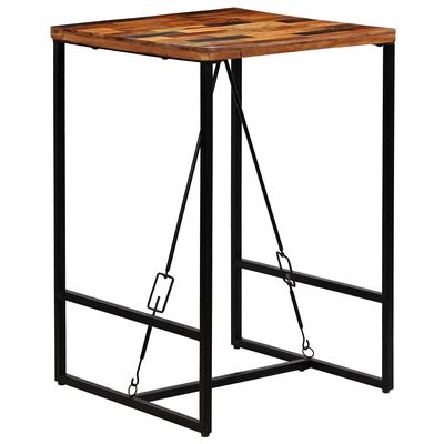 SKM Bar Table Solid Reclaimed Wood 27.6"x27.6"x41.7"