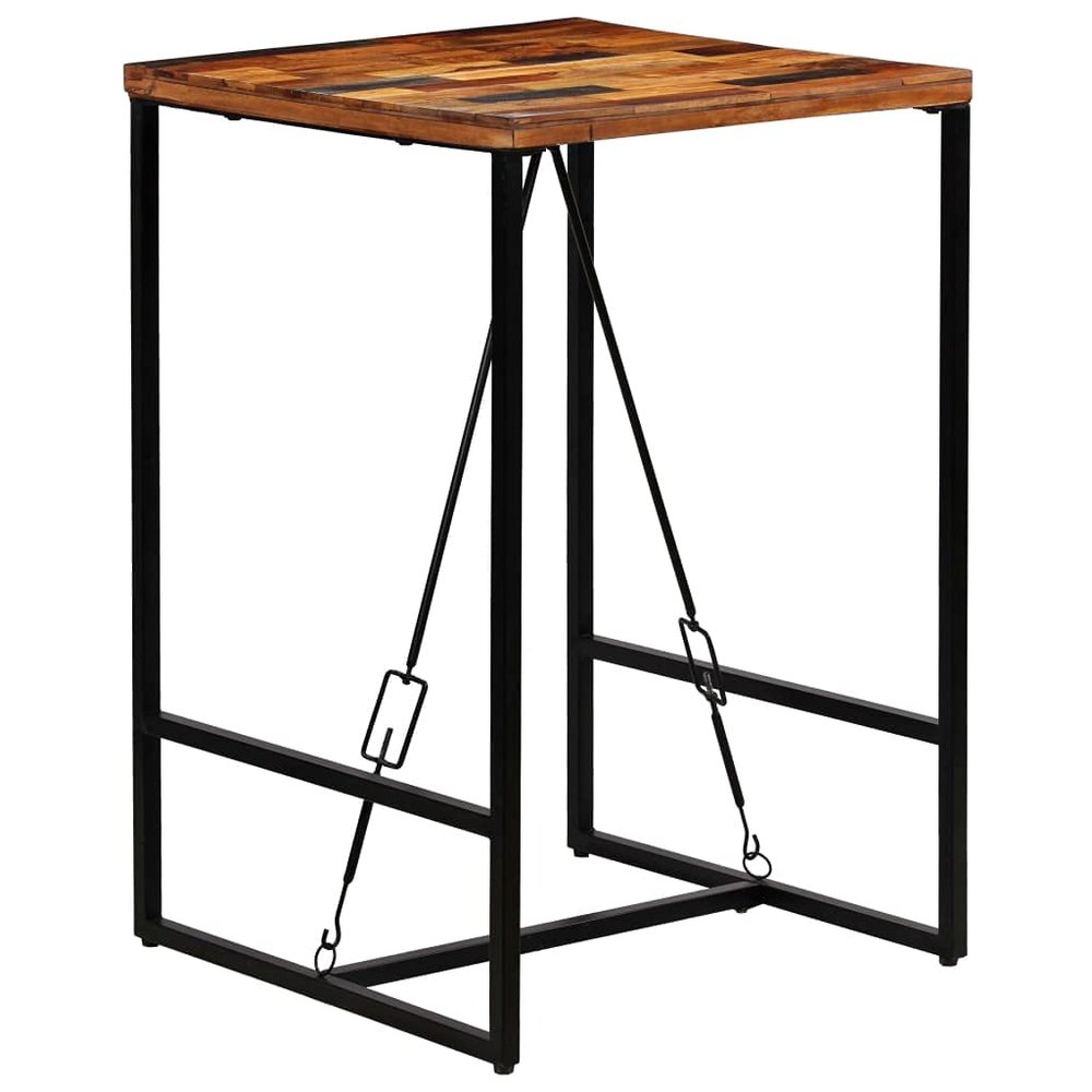 SKM Bar Table Solid Reclaimed Wood 27.6"x27.6"x41.7"