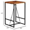 SKM Bar Table Solid Reclaimed Wood 27.6"x27.6"x41.7" view 2