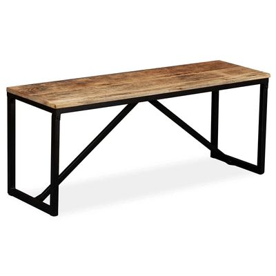 SKM Bench Solid Mango Wood 43.3"x13.8"x17.7"