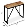 SKM Bench Solid Mango Wood 43.3"x13.8"x17.7" view 2