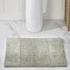 Better Trends 2 Piece Bathroom Rug Set 100% Cotton Non-Slip Washable Bath Mat, Soft & Absorbent Bath Rugs for Bath Room, Shower, Bathtub & Spa Floors Dark Sage Granada Collection view 2