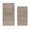 Better Trends 2 Piece Bathroom Rug Set 100% Cotton Non-Slip Washable Bath Mat, Soft & Absorbent Bath Rugs for Bath Room, Shower, Bathtub & Spa Floors Beige Granada Collection view 1