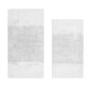 Better Trends 2 Piece Bathroom Rug Set 100% Cotton Non-Slip Washable Bath Mat, Soft & Absorbent Bath Rugs for Bath Room, Shower, Bathtub & Spa Floors White Granada Collection view 1