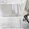 Better Trends 2 Piece Bathroom Rug Set 100% Cotton Non-Slip Washable Bath Mat, Soft & Absorbent Bath Rugs for Bath Room, Shower, Bathtub & Spa Floors White Granada Collection view 2