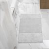 Better Trends 2 Piece Bathroom Rug Set 100% Cotton Non-Slip Washable Bath Mat, Soft & Absorbent Bath Rugs for Bath Room, Shower, Bathtub & Spa Floors White Granada Collection view 4