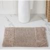 Better Trends 3 Piece Bathroom Rug Set 100% Cotton Non-Slip Washable Bath Mat, Soft & Absorbent Bath Rugs for Bath Room, Shower, Bathtub & Spa Floors Beige Granada Collection view 1