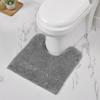 Better Trends 3 Piece Bathroom Rug Set 100% Cotton Non-Slip Washable Bath Mat, Soft & Absorbent Bath Rugs for Bath Room, Shower, Bathtub & Spa Floors Gray Granada Collection view 2