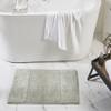 Better Trends 3 Piece Bathroom Rug Set 100% Cotton Non-Slip Washable Bath Mat, Soft & Absorbent Bath Rugs for Bath Room, Shower, Bathtub & Spa Floors Dark Sage Granada Collection view 2