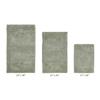Better Trends 3 Piece Bathroom Rug Set 100% Cotton Non-Slip Washable Bath Mat, Soft & Absorbent Bath Rugs for Bath Room, Shower, Bathtub & Spa Floors Dark Sage Granada Collection view 3