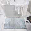 Better Trends 2 Piece Bathroom Rug Set 100% Cotton Non-Slip Washable Bath Mat, Soft & Absorbent Bath Rugs for Bath Room, Shower, Bathtub & Spa Floors Blue Granada Collection view 4