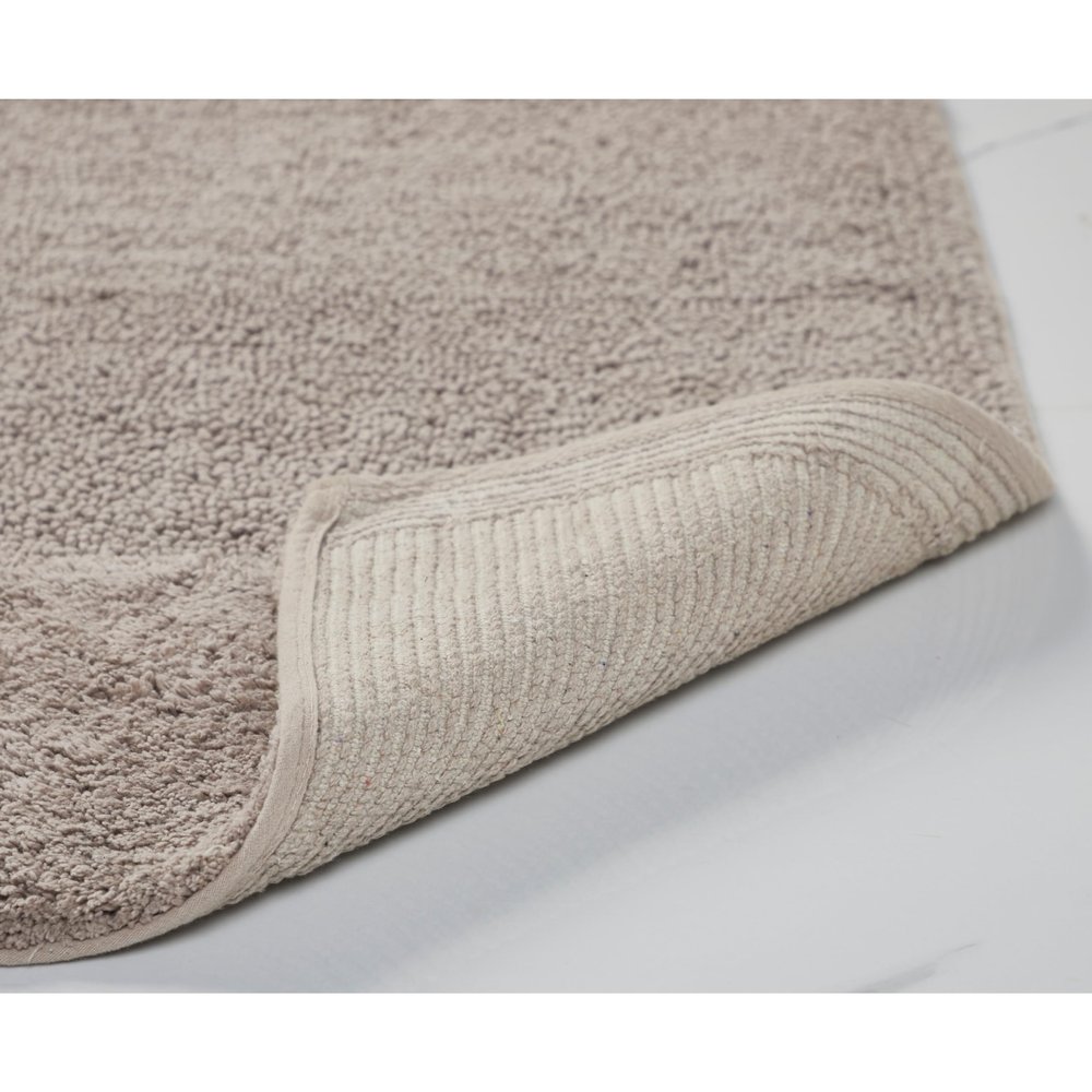Better Trends 4 Piece Bathroom Rug Set 100% Cotton Non-Slip Washable Bath Mat, Soft & Absorbent Bath Rugs for Bath Room, Shower, Bathtub & Spa Floors Beige Granada Collection