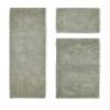 Better Trends 3 Piece Bathroom Rug Set 100% Cotton Non-Slip Washable Bath Mat, Soft & Absorbent Bath Rugs for Bath Room, Shower, Bathtub & Spa Floors Dark Sage Granada Collection view 1