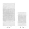 Better Trends 2 Piece Bathroom Rug Set 100% Cotton Non-Slip Washable Bath Mat, Soft & Absorbent Bath Rugs for Bath Room, Shower, Bathtub & Spa Floors White Granada Collection view 3